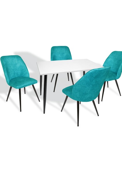 Manolya - Nilüfer Esb Mutfak Masa Takımı - Turkuaz