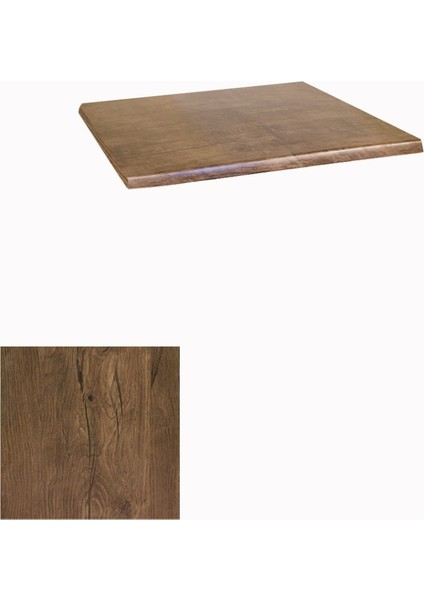 Werzalit Masa Tablası 70X70 - Antik Dark