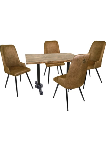 Çipa Laminat - Çırağan Masa Takımı - Kahve