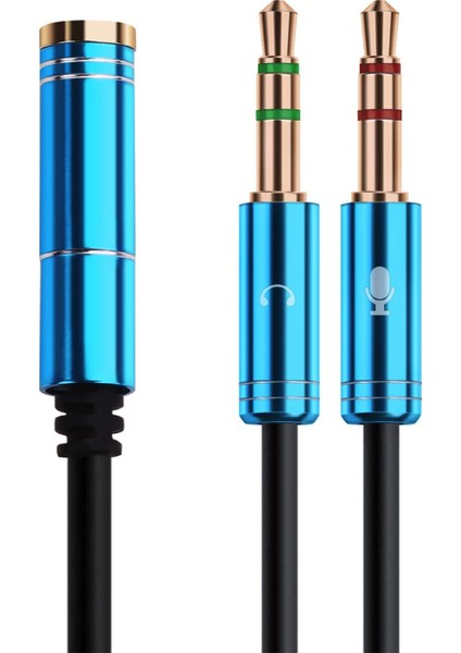 Kulaklık Mikrofon Ayırıcı Kablo Aparat 3.5mm Dişi 2x 3.5mm Erkek Kulaklık Mic Audio Y Splitter Headphone fiyatları