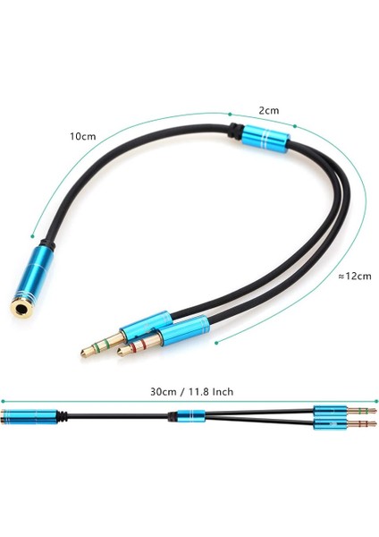 Kulaklık Mikrofon Ayırıcı Kablo Aparat 3.5mm Dişi 2x 3.5mm Erkek Kulaklık Mic Audio Y Splitter Headphone modelleri