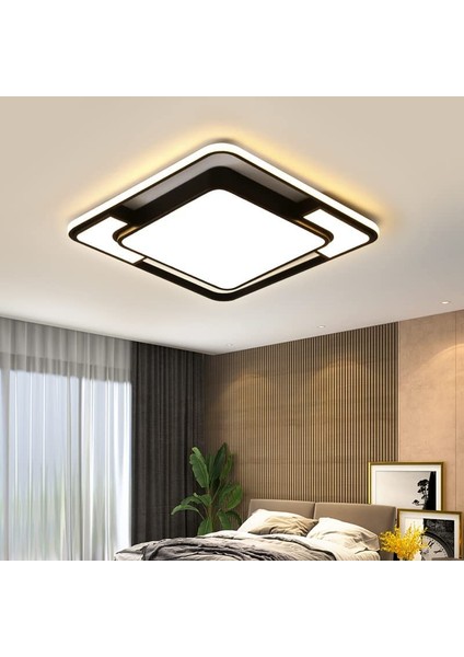 48W Modern LED Tavan Aydınlatması - Siyah (Yurt Dışından)