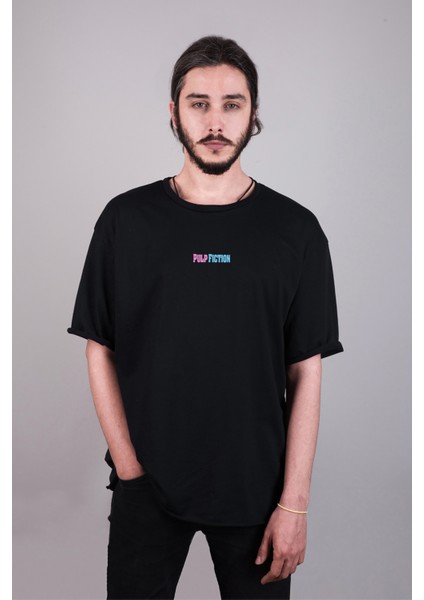 Pulp Fiction Mia Wallace Çift Taraf Tasarım Baskılı Oversize Unisex Tişört