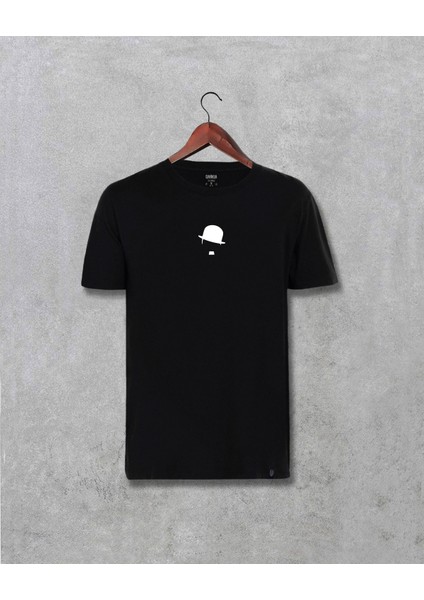 Charlie Chaplin Minimal Tasarım Baskılı Unisex Tişört