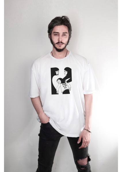 Persepolis Punk Is Not Dead Tasarım Baskılı Oversize Unisex Tişört