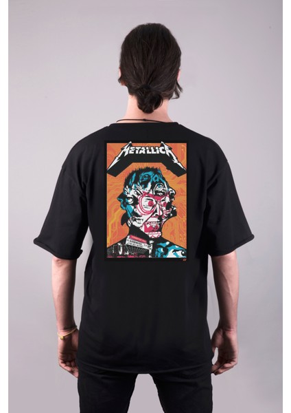Metallica Hardwired Albüm Özel Tasarım Baskılı Oversize Unisex Tişört fiyatları