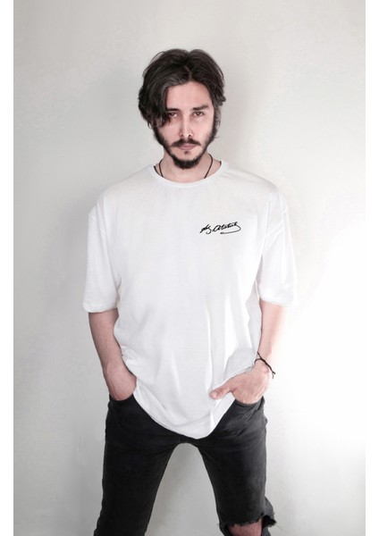 Türk Bayrağı Mustafa Kemal Atatürk Çift Taraf Baskılı Özel Tasarım Oversize Unisex Tişört