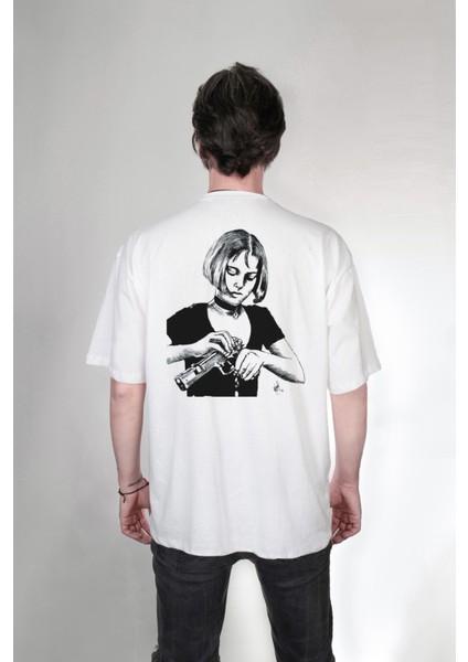 Leon The Professional Film Mathilda Özel Tasarım Baskılı Oversize Unisex Tişört
