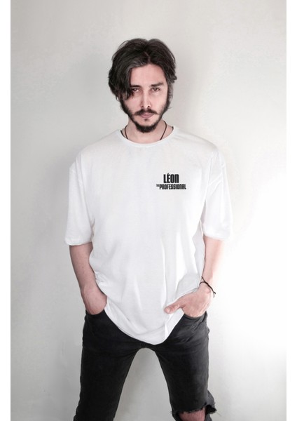 Leon The Professional Film Mathilda Özel Tasarım Baskılı Oversize Unisex Tişört