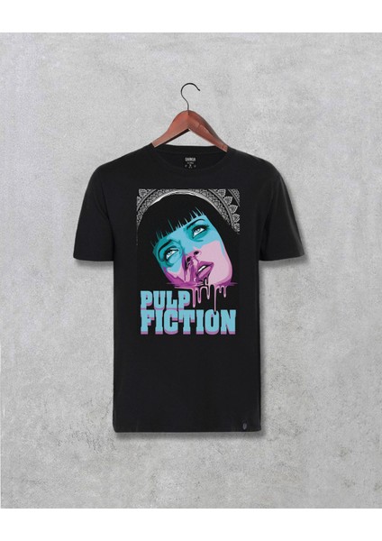 Pulp Fiction Mia Wallace Baskılı Özel Tasarım Unisex Tişört