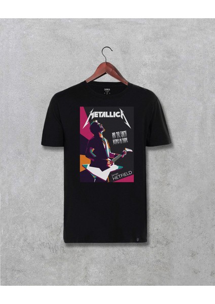 James Hetfield Metallica Özel Tasarım Baskılı Unisex Tişört