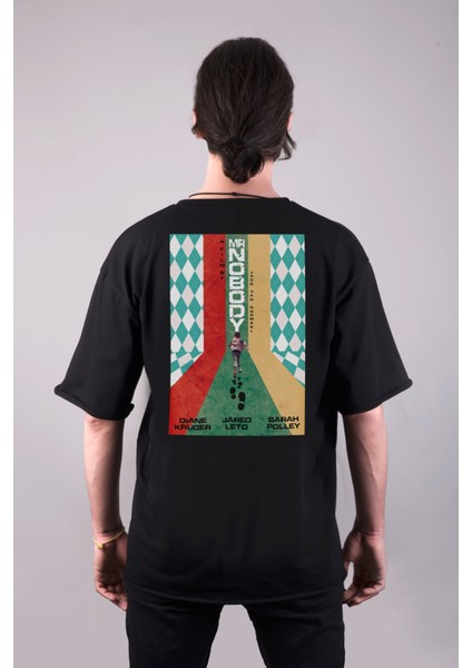 Mr Nobody Bay Hiçkimse Özel Tasarım Çift Taraf Baskılı Oversize Unisex Tişört fiyatları