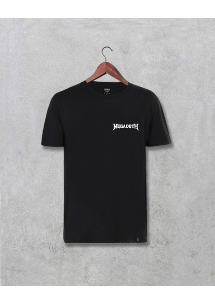 Megadeth Yazılı Minimal Göğüs Baskılı Unisex Tişört
