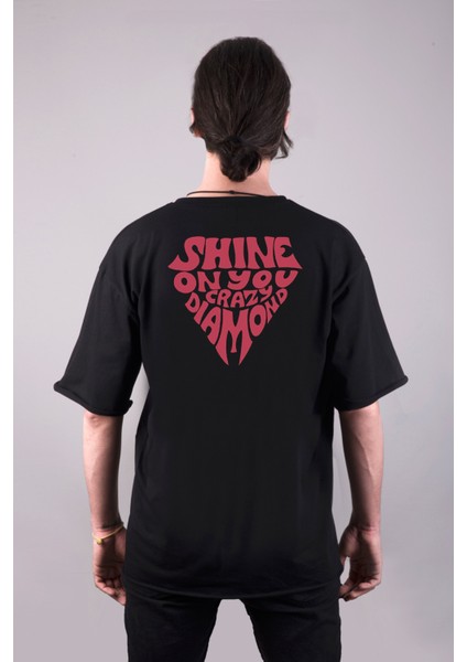 Pink Floyd Shine On You Çift Taraf Baskılı Oversize Unisex Tişört fiyatları
