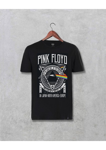 Pink Floyd Özel Tasarım Baskılı Siyah Tişört