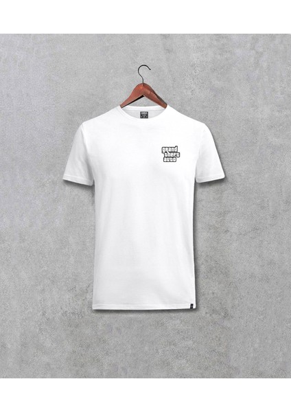 Grand Theft Auto Gta Minimal Baskılı Unisex Tişört