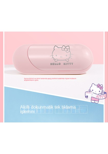 Hello Kitty Kablosuz Bluetooth Kulaklık 5.0 Ultra Uzun Bekleme (Yurt Dışından)