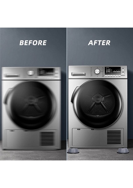 Gürültü Engelleyici ve Kaymaz Titreşim Önleyici Kauçuk Ayak Pedleri Çamaşır Makinesi Stoper 4'lü Set A1 fırsatları