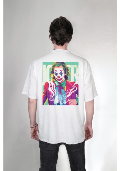 Joker Filmi Çift Taraf Tasarım Baskılı Oversize Unisex Tişört