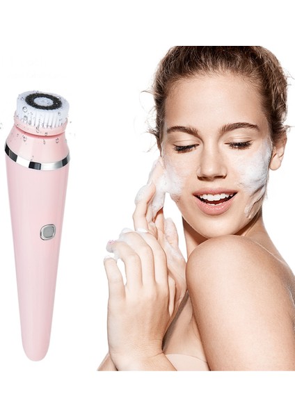 4 In 1 Yüz Temizleme Fırçası Şarj Edilebilir Elektrikli Su Geçirmez Spin Sonic Peeling Yüz Scrubber Fırça Kiti Cilt Bakım Makinesi | Elektrikli Yüz Temizleme Cihazları