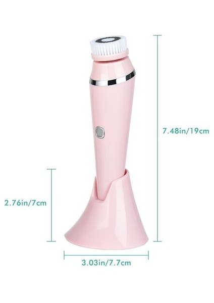 4 In 1 Yüz Temizleme Fırçası Şarj Edilebilir Elektrikli Su Geçirmez Spin Sonic Peeling Yüz Scrubber Fırça Kiti Cilt Bakım Makinesi | Elektrikli Yüz Temizleme Cihazları