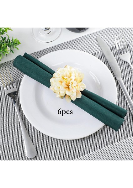 6x Napkin Yüzükler El Sanatları Sevgililer Günü Centerpieces Için Ev Mutfak Dekor Şampanya fiyatları