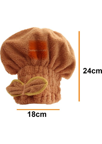 Turuncukoli Mikrofiber Saç Kurutma Şapkası / Süper Emici Yay Havlu solmaya Dayanıklı indirimleri