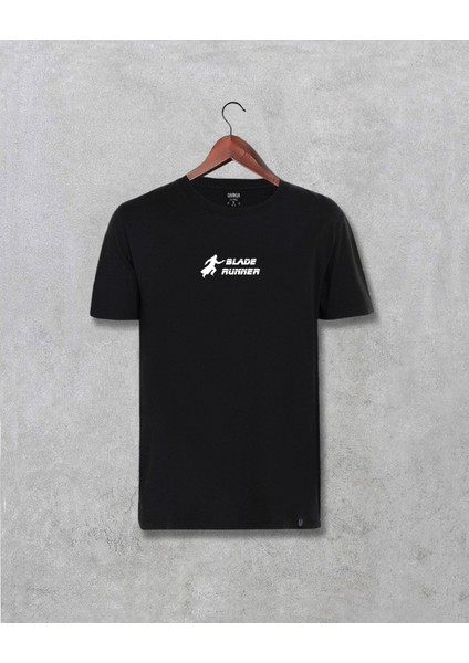 Blade Runner Film Minimal Baskılı Unisex Siyah Tişört