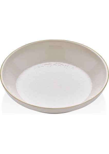 6'lı Istanbul Krem Çukur Tabak 18 cm