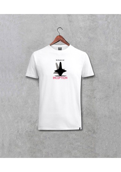 Inception Başlangıç Film Tasarım Baskılı Unisex Beyaz Tişört