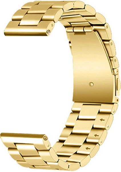 Garmin Forerunner 645 - 645 Music Için Metal Tokalı Dişli Kordon Gold