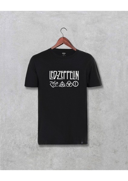 LED Zeppelin Logo Baskılı Tişört