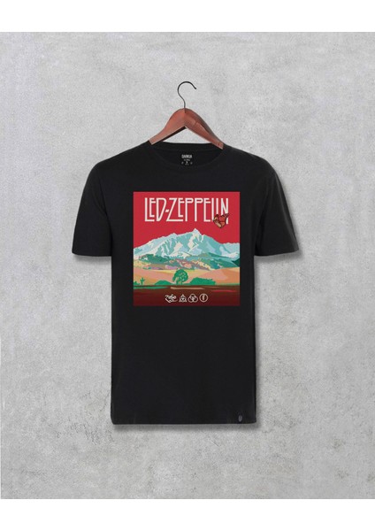 LED Zeppelin Tasarım Baskılı Tişört