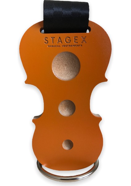 Çello Pik Stopper (Turuncu) - Pik Sabitleyici Cello Endpin Stoper Pin Stop