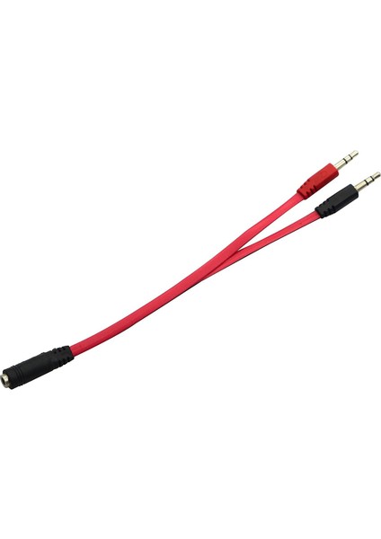 2 Erkek 1 Dişi 3.5mm Kulaklık Mikrofon Ayırıcı Pc Dizüstü Mic Audio Y Splitter Kablosu Headset fırsatları