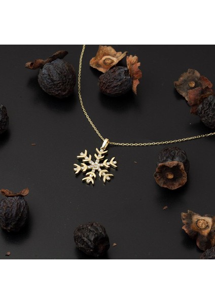 14 Ayar Altın Kartanesi Kolye fırsatları