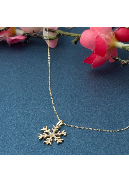 14 Ayar Altın Kartanesi Kolye indirimleri