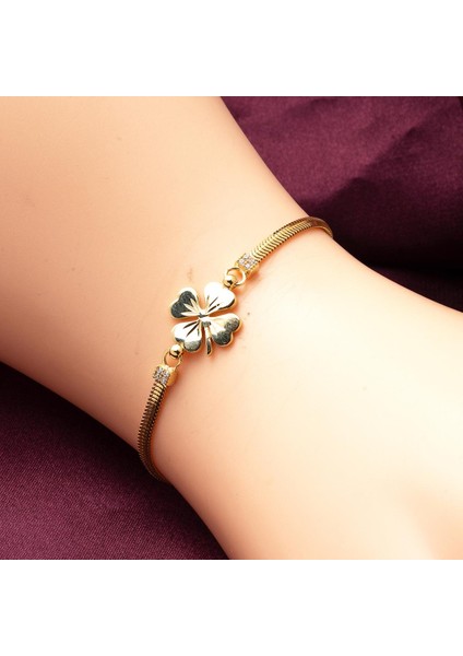 14 Ayar Altın Yonca Bileklik fiyatları