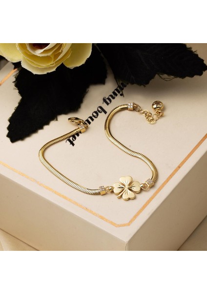 14 Ayar Altın Yonca Bileklik indirimleri