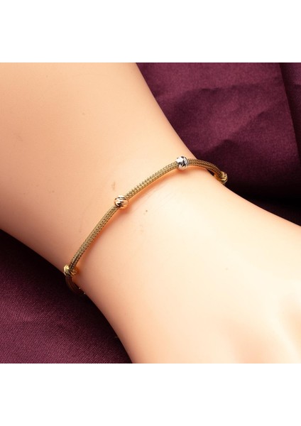 Top Altınlı 14 Ayar Zincir Bileklik modelleri