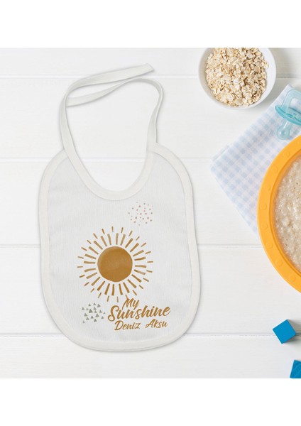 Kids Kişiye Özel My Sunshine Tasarımlı Bebek Mama Önlüğü - Model 1