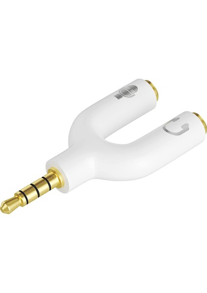 Kulaklık Mikrofon Birleştirici Aparat 3.5mm Erkek 2x3.5mm Dişi Kulaklık Mic Audio Y Splitter Headphone