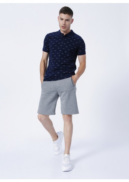 Desenli Açik Lacivert Erkek Polo T-Shirt 222 Lcm 242052 Bobby A.lacivert