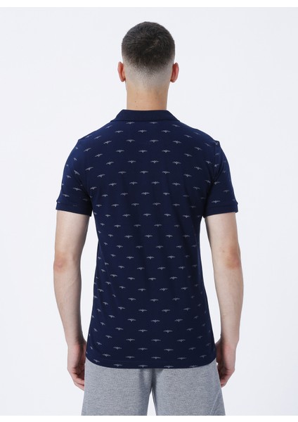 Desenli Açik Lacivert Erkek Polo T-Shirt 222 Lcm 242052 Bobby A.lacivert