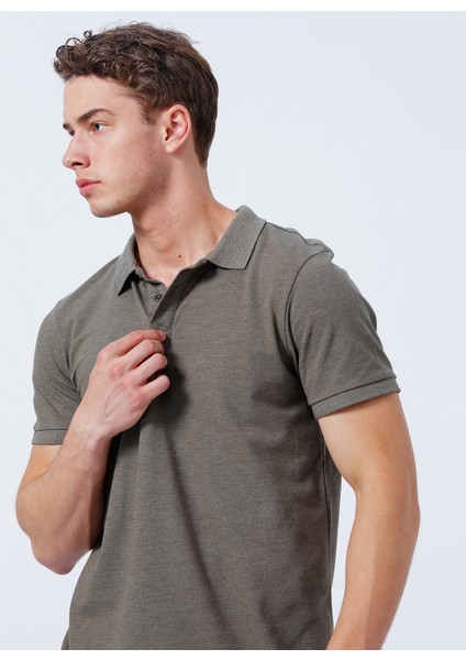 Düz Haki Erkek Polo T-Shirt 222 Lcm 242056 Mıless