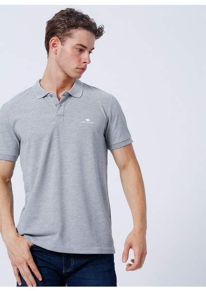 Pike Gri Melanj Erkek Polo T-Shirt 222 Lcm 242077 Bıg