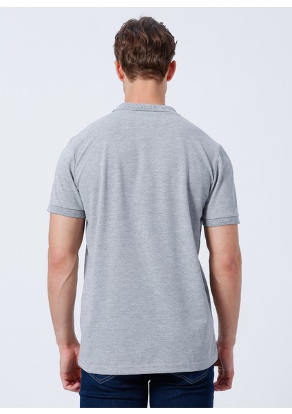 Pike Gri Melanj Erkek Polo T-Shirt 222 Lcm 242077 Bıg