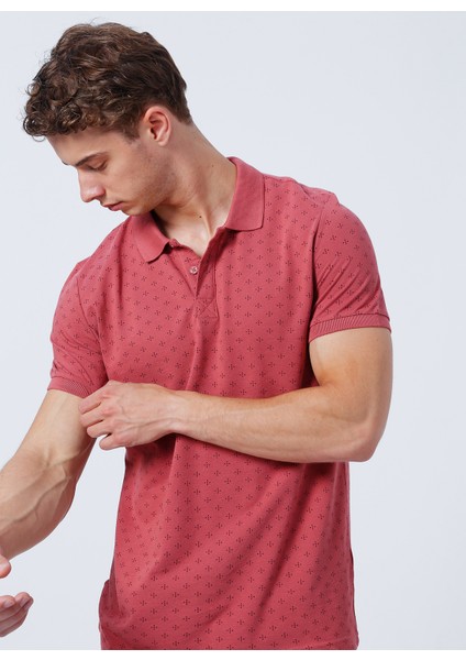 Desenli Gül Kurusu Erkek Polo T-Shirt 222 Lcm 242060 Polıte modelleri