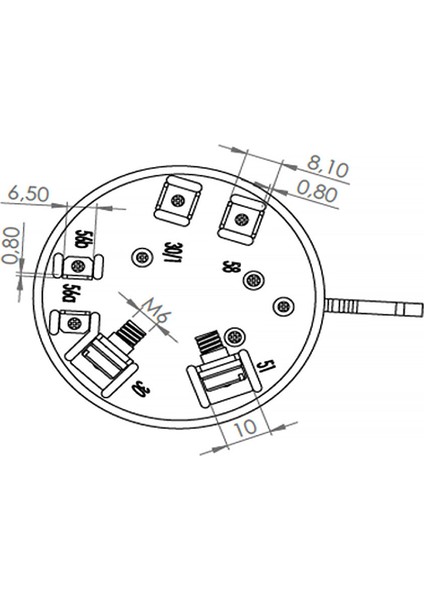 Fiat 415/450/480/640/54C Serisi - Kontak Far Anahtarı 5118433