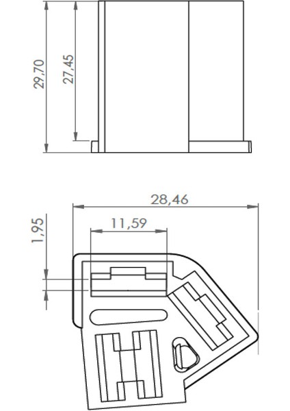 4 Kutuplu Konnektör - Jcb Iş Makinası Kontak Anahtarı Uyumlu